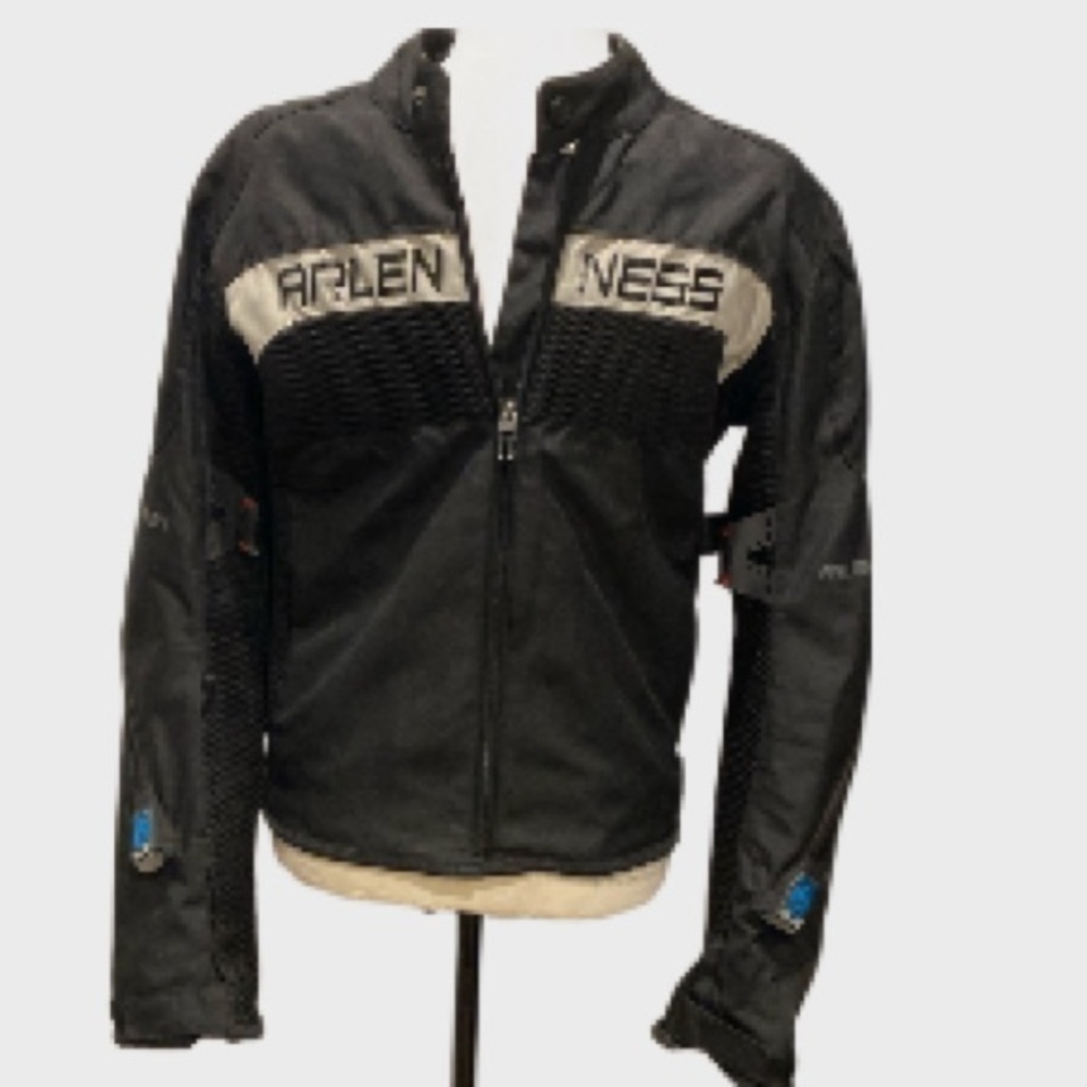 Arlen Ness Black Moto Jacket Men's Size Medium